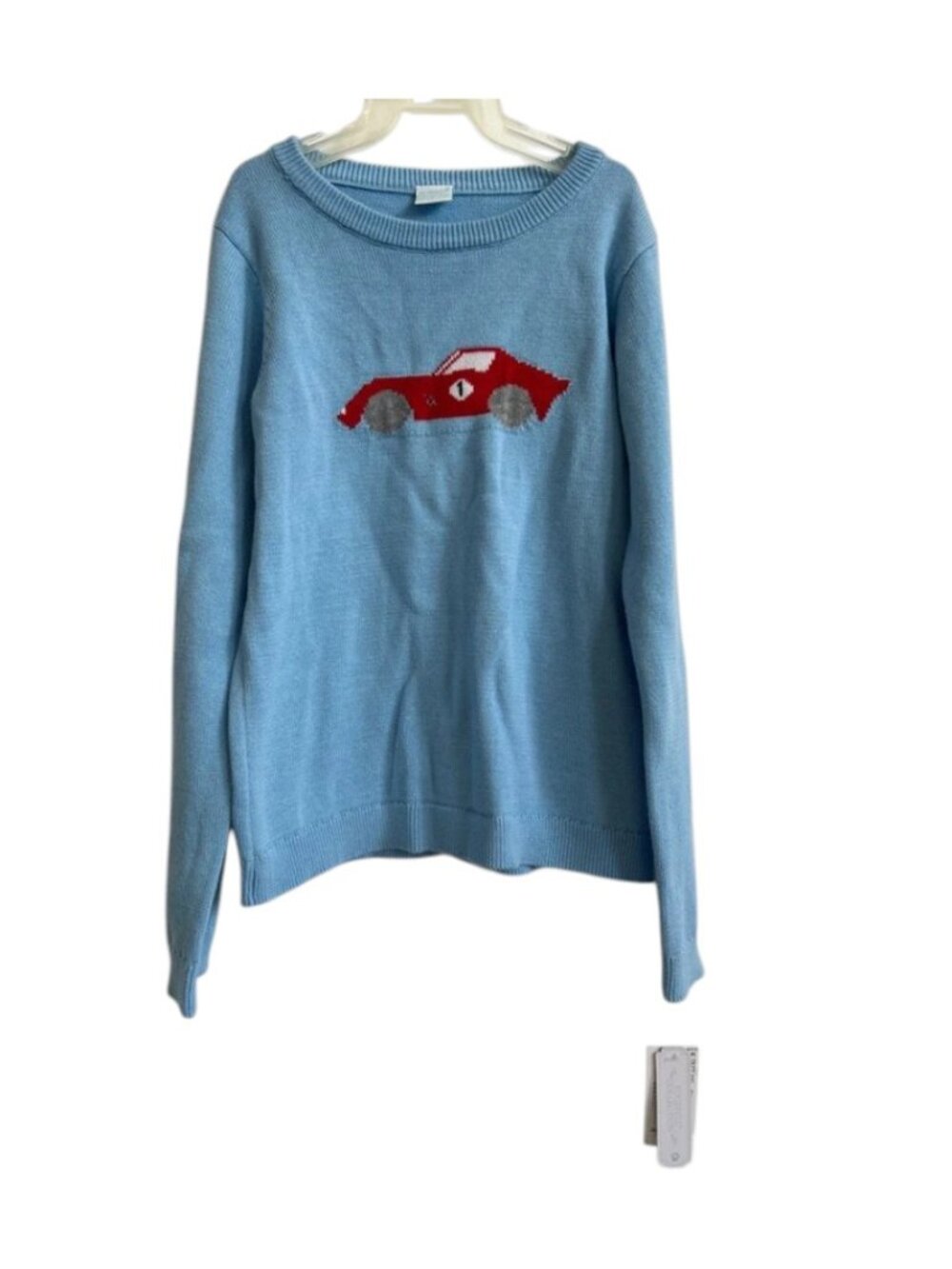 NWT Edgehill Collection Blue Racecar Sweater Sz 6